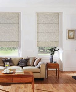 Rèm Roman cao cấp cho phòng khách hiện đại