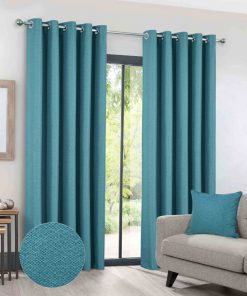 Màn vải chống nóng giá rẻ màu xanh sang trọng