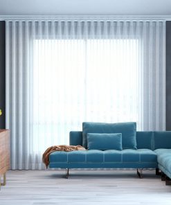 Rèm vải voan giá rẻ phòng khách chung cư