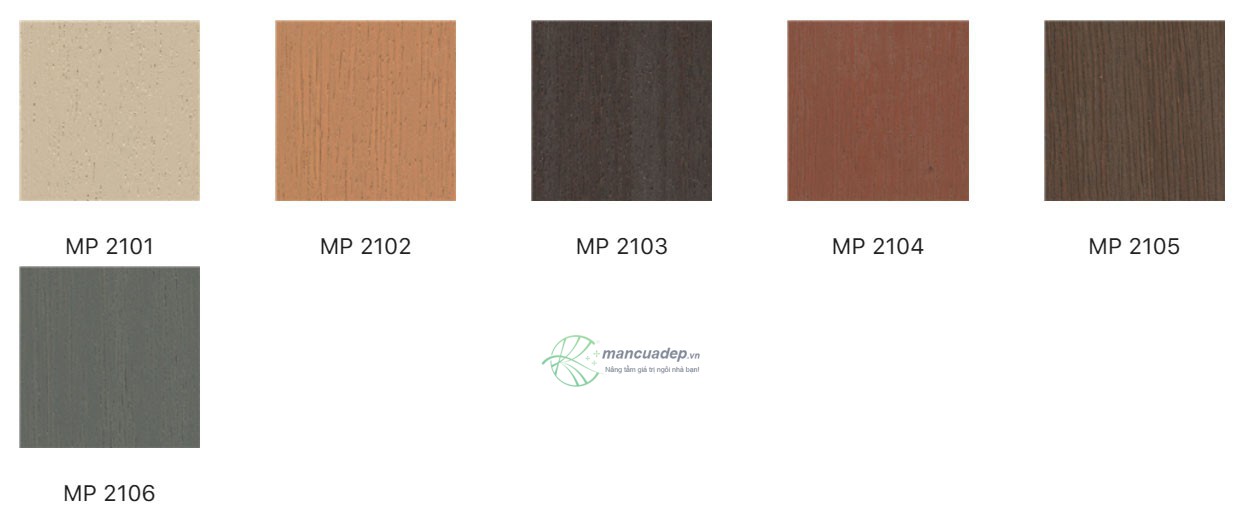 mã màu rèm gỗ Modero 