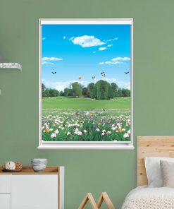 Rèm cuốn in tranh mã CT.016-B