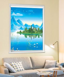 Rèm cuốn in tranh mã CT.017-B