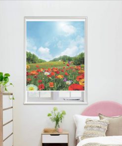 Rèm cuốn in tranh mã CT.018-B