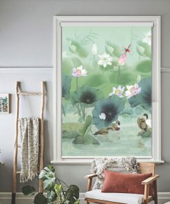 Rèm cuốn in tranh mã CT.022-B