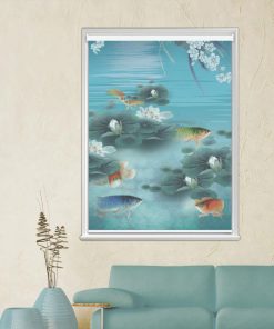 Rèm cuốn in tranh mã CT.023-B