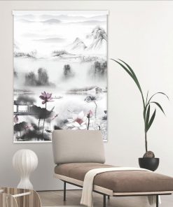 Rèm cuốn in tranh mã CT.036-B