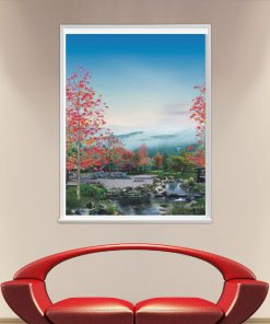 Rèm cuốn in tranh mã CT.040-B