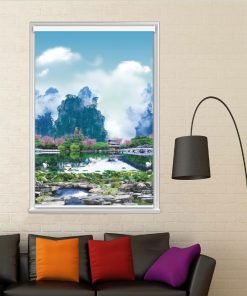 Rèm cuốn in tranh mã CT.041-B