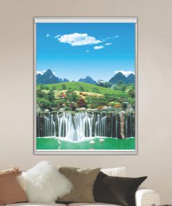 Rèm cuốn in tranh mã CT.043-B