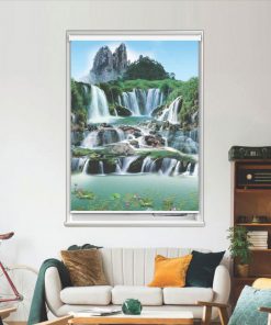 Rèm cuốn in tranh mã CT.049-B