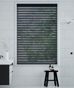 Rèm Sáo Gỗ Phòng Tắm Classic Black STW-083 Star Blinds 50mm