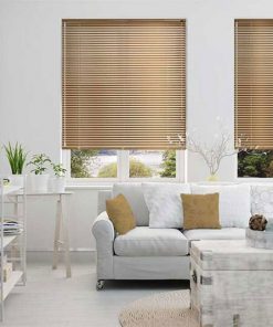 Rèm lá nhôm phòng khách sang trọng