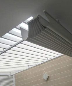 Rèm trần tự động hệ xếp ly