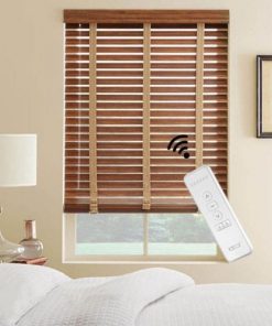 Rèm gỗ tự động thông minh cửa sổ đẹp
