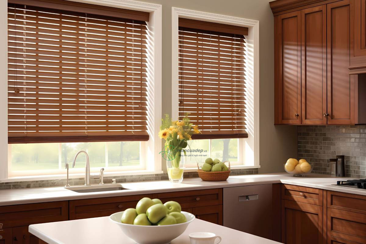 Rèm nhựa giả gỗ Rèm nhựa giả gỗ